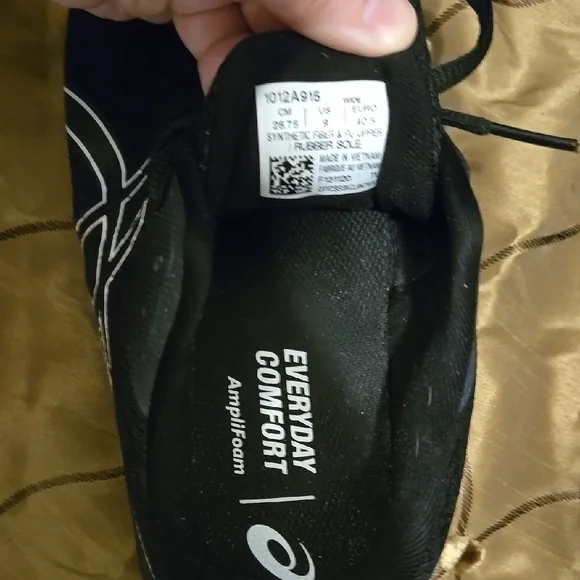 LAST CHANCE! Sz 9W Black ASICS Running Sneakers, Women's - Picture 4 of 4